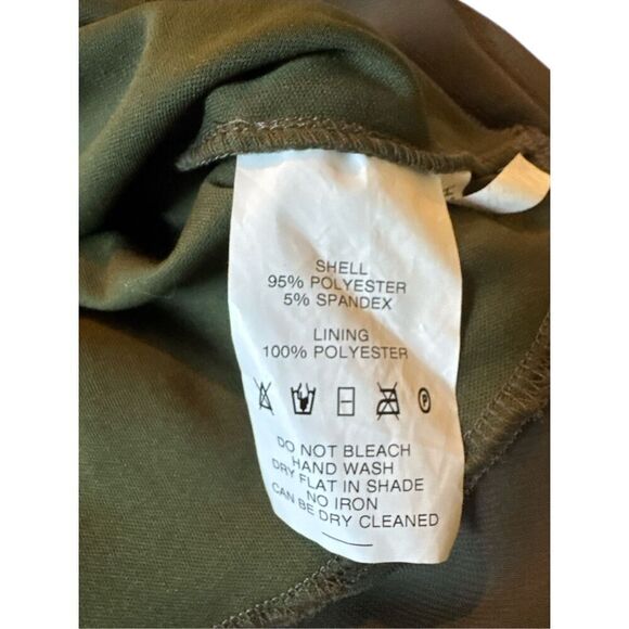 Fantazia Women's Velvet Mixed Media Long Sleeve Blouse W/ Scarf Green Medium - Picture 6 of 7